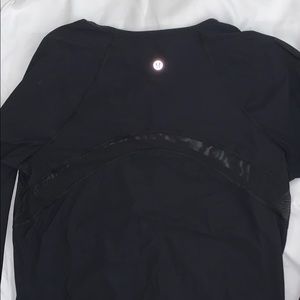 Lululemon Black Mesh Long Sleeve